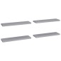 vidaXL Schwebende Wandregale 4 Stk. Grau 90x23,5x3,8cm MDF vidaXL Schwebende Wandregale 4 Stk. Grau 90x23,5x3,8cm MDF