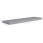 vidaXL Schwebende Wandregale 4 Stk. Grau 90x23,5x3,8cm MDF vidaXL Schwebende Wandregale 4 Stk. Grau 90x23,5x3,8cm MDF