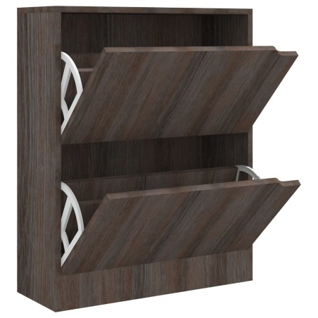 vidaXL Schuhschrank mit 2 Türen Grau Sonoma-Eiche 59x24x74 cm