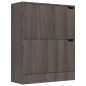 vidaXL Schuhschrank mit 2 Türen Grau Sonoma-Eiche 59x24x74 cm vidaXL Schuhschrank mit 2 Türen Grau Sonoma-Eiche 59x24x74 cm