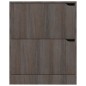 vidaXL Schuhschrank mit 2 Türen Grau Sonoma-Eiche 59x24x74 cm vidaXL Schuhschrank mit 2 Türen Grau Sonoma-Eiche 59x24x74 cm