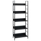 vidaXL Bücherregal 5 Regalböden Schwarz 60x27,6x158,5 cm Holzwerkstoff vidaXL Bücherregal 5 Regalböden Schwarz 60x27,6x158,5 cm Holzwerkstoff