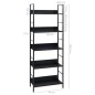 vidaXL Bücherregal 5 Regalböden Schwarz 60x27,6x158,5 cm Holzwerkstoff vidaXL Bücherregal 5 Regalböden Schwarz 60x27,6x158,5 cm Holzwerkstoff