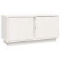 vidaXL TV-Schrank Weiß 80x35x40,5 cm Massivholz Kiefer vidaXL TV-Schrank Weiß 80x35x40,5 cm Massivholz Kiefer