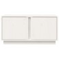 vidaXL TV-Schrank Weiß 80x35x40,5 cm Massivholz Kiefer vidaXL TV-Schrank Weiß 80x35x40,5 cm Massivholz Kiefer