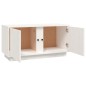 vidaXL TV-Schrank Weiß 80x35x40,5 cm Massivholz Kiefer vidaXL TV-Schrank Weiß 80x35x40,5 cm Massivholz Kiefer