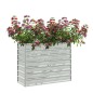 vidaXL Garten-Hochbeet 100x40x77 cm Verzinkter Stahl Silber vidaXL Garten-Hochbeet 100x40x77 cm Verzinkter Stahl Silber