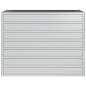 vidaXL Garten-Hochbeet 100x40x77 cm Verzinkter Stahl Silber vidaXL Garten-Hochbeet 100x40x77 cm Verzinkter Stahl Silber