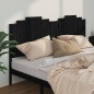 vidaXL Kopfteil Schwarz 206x4x110 cm Massivholz Kiefer
