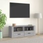vidaXL TV-Schrank Grau Sonoma 100x35x40 cm Holzwerkstoff vidaXL TV-Schrank Grau Sonoma 100x35x40 cm Holzwerkstoff