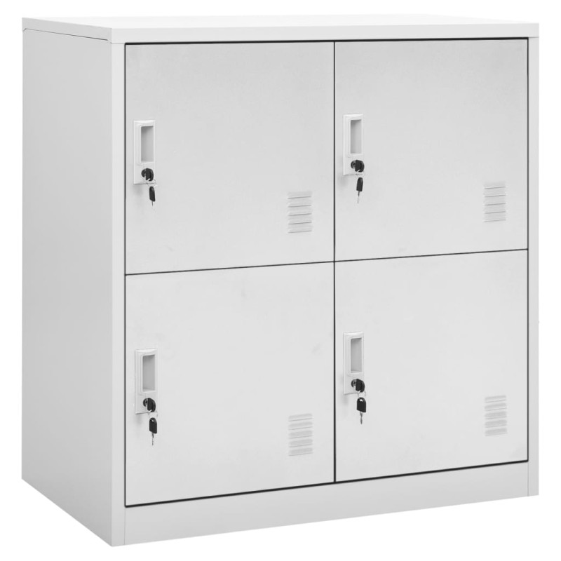 vidaXL Schließfachschrank Hellgrau 90x45x92,5 cm Stahl vidaXL Schließfachschrank Hellgrau 90x45x92,5 cm Stahl
