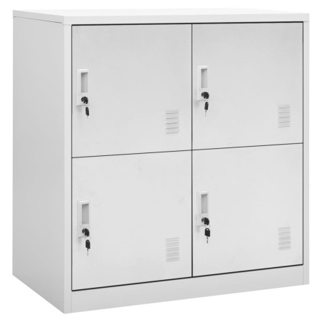 vidaXL Schließfachschrank Hellgrau 90x45x92,5 cm Stahl