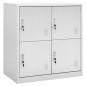 vidaXL Schließfachschrank Hellgrau 90x45x92,5 cm Stahl vidaXL Schließfachschrank Hellgrau 90x45x92,5 cm Stahl
