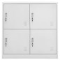 vidaXL Schließfachschrank Hellgrau 90x45x92,5 cm Stahl vidaXL Schließfachschrank Hellgrau 90x45x92,5 cm Stahl