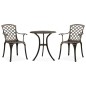 vidaXL 3-tlg. Bistro-Set Aluminiumguss Bronzen vidaXL 3-tlg. Bistro-Set Aluminiumguss Bronzen
