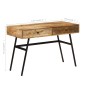 vidaXL Schreibtisch mit Schubladen Massivholz Mango 110×50×76 cm vidaXL Schreibtisch mit Schubladen Massivholz Mango 110×50×76 cm