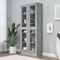 vidaXL Vitrinenschrank Grau Sonoma 82,5x30,5x185,5 cm Holzwerkstoff vidaXL Vitrinenschrank Grau Sonoma 82,5x30,5x185,5 cm Holzwerkstoff