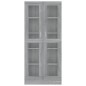 vidaXL Vitrinenschrank Grau Sonoma 82,5x30,5x185,5 cm Holzwerkstoff vidaXL Vitrinenschrank Grau Sonoma 82,5x30,5x185,5 cm Holzwerkstoff