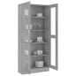 vidaXL Vitrinenschrank Grau Sonoma 82,5x30,5x185,5 cm Holzwerkstoff vidaXL Vitrinenschrank Grau Sonoma 82,5x30,5x185,5 cm Holzwerkstoff