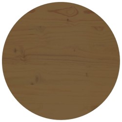 vidaXL Tischplatte Braun Ø40x2,5 cm Massivholz Kiefer