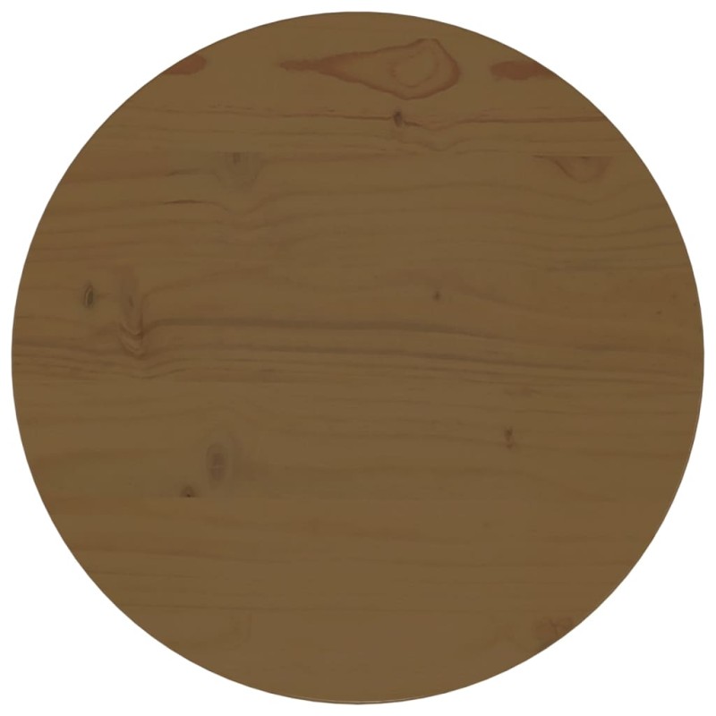 vidaXL Tischplatte Braun Ø40x2,5 cm Massivholz Kiefer vidaXL Tischplatte Braun Ø40x2,5 cm Massivholz Kiefer