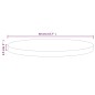 vidaXL Tischplatte Braun Ø40x2,5 cm Massivholz Kiefer vidaXL Tischplatte Braun Ø40x2,5 cm Massivholz Kiefer