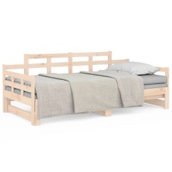 vidaXL Tagesbett Ausziehbar Massivholz Kiefer 2x(80x200) cm