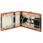 vidaXL Massagetisch Klappbar 3 Zonen Aluminium Schwarz und Orange vidaXL Massagetisch Klappbar 3 Zonen Aluminium Schwarz und Orange