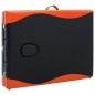 vidaXL Massagetisch Klappbar 3 Zonen Aluminium Schwarz und Orange vidaXL Massagetisch Klappbar 3 Zonen Aluminium Schwarz und Orange