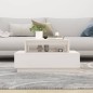 vidaXL Couchtisch Weiß 80x55x40,5 cm Massivholz Kiefer vidaXL Couchtisch Weiß 80x55x40,5 cm Massivholz Kiefer