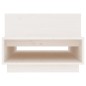 vidaXL Couchtisch Weiß 80x55x40,5 cm Massivholz Kiefer vidaXL Couchtisch Weiß 80x55x40,5 cm Massivholz Kiefer