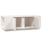 vidaXL Couchtisch Weiß 110x50x40 cm Massivholz Kiefer vidaXL Couchtisch Weiß 110x50x40 cm Massivholz Kiefer