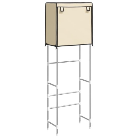 vidaXL Toilettenregal 2 Ablagen Creme 56x30x170 cm Eisen