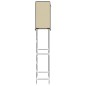 vidaXL Toilettenregal 2 Ablagen Creme 56x30x170 cm Eisen vidaXL Toilettenregal 2 Ablagen Creme 56x30x170 cm Eisen