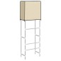 vidaXL Toilettenregal 2 Ablagen Creme 56x30x170 cm Eisen vidaXL Toilettenregal 2 Ablagen Creme 56x30x170 cm Eisen