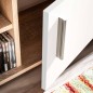 vidaXL TV-Wohnwand mit LED-Leuchten Sonoma Eiche und Weiß vidaXL TV-Wohnwand mit LED-Leuchten Sonoma Eiche und Weiß
