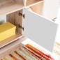 vidaXL TV-Wohnwand mit LED-Leuchten Sonoma Eiche und Weiß vidaXL TV-Wohnwand mit LED-Leuchten Sonoma Eiche und Weiß