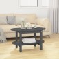 vidaXL Couchtisch Grau 80x45x45 cm Massivholz Kiefer vidaXL Couchtisch Grau 80x45x45 cm Massivholz Kiefer