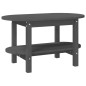 vidaXL Couchtisch Grau 80x45x45 cm Massivholz Kiefer vidaXL Couchtisch Grau 80x45x45 cm Massivholz Kiefer