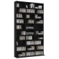 vidaXL CD-Schrank Schwarz 102x16x177,5 cm Holzwerkstoff vidaXL CD-Schrank Schwarz 102x16x177,5 cm Holzwerkstoff
