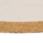 vidaXL Teppich Geflochten Weiß & Natur 90 cm Jute & Baumwolle Rund vidaXL Teppich Geflochten Weiß & Natur 90 cm Jute & Baumwolle Rund