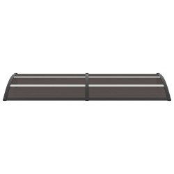 vidaXL Vordach Schwarz 240x75 cm PC