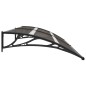vidaXL Vordach Schwarz 240x75 cm PC vidaXL Vordach Schwarz 240x75 cm PC