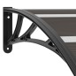 vidaXL Vordach Schwarz 240x75 cm PC vidaXL Vordach Schwarz 240x75 cm PC