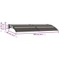 vidaXL Vordach Schwarz 240x75 cm PC vidaXL Vordach Schwarz 240x75 cm PC