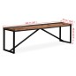 vidaXL Sitzbank Altholz Massiv 160x35x45 cm vidaXL Sitzbank Altholz Massiv 160x35x45 cm