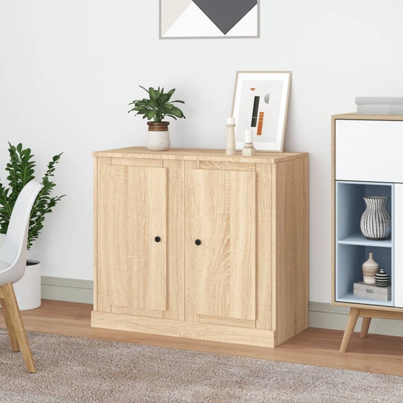 vidaXL Sideboards 2 Stk. Sonoma-Eiche 37,5x35,5x67,5 cm Holzwerkstoff vidaXL Sideboards 2 Stk. Sonoma-Eiche 37,5x35,5x67,5 cm Holzwerkstoff