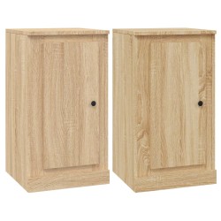 vidaXL Sideboards 2 Stk. Sonoma-Eiche 37,5x35,5x67,5 cm Holzwerkstoff
