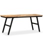 vidaXL Sitzbank Recyceltes Teak und Stahl 110 x 35 x 45 cm vidaXL Sitzbank Recyceltes Teak und Stahl 110 x 35 x 45 cm