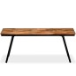 vidaXL Sitzbank Recyceltes Teak und Stahl 110 x 35 x 45 cm vidaXL Sitzbank Recyceltes Teak und Stahl 110 x 35 x 45 cm
